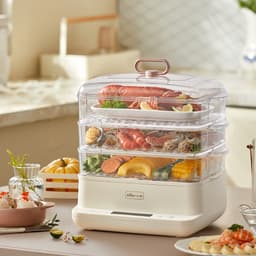 Thumbnail Nồi hấp đa năng 12 Lít Bear DZG-CA2D1 - Hàng Chính Hãng 2