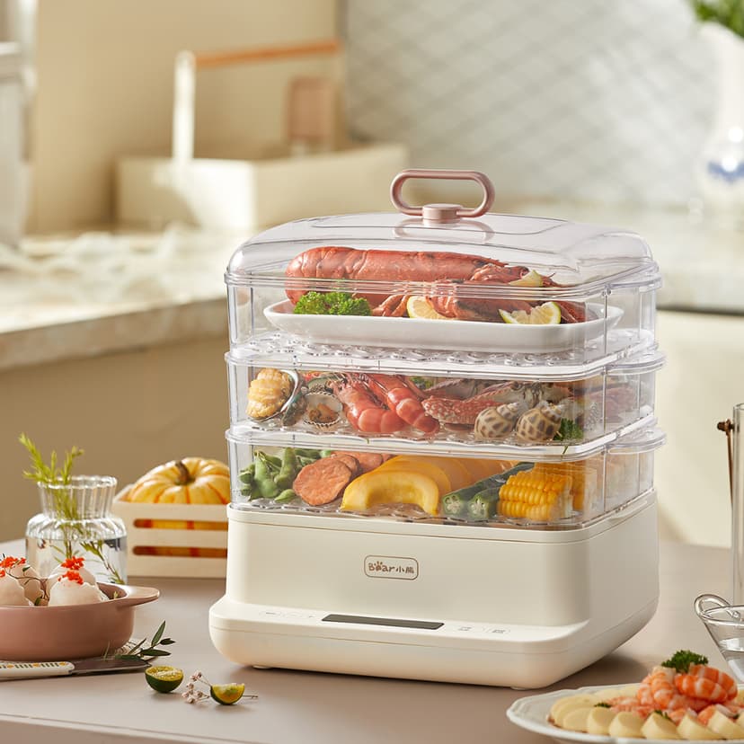 Ảnh Nồi hấp đa năng 12 Lít Bear DZG-CA2D1 - Hàng Chính Hãng 2