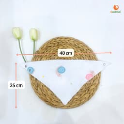 Thumbnail Yếm Tam Giac Muslin Cao Cấp Cho Bé Trai, Bé Gái 2