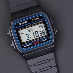 Thumbnail Đồng Hồ Casio Nam Dây Nhựa STANDARD F-91W-1 Chính Hãng 4