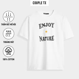Thumbnail Áo Thun Nữ Couple TX Oversize In Thêu Enjoy Nature WTS 2323 2