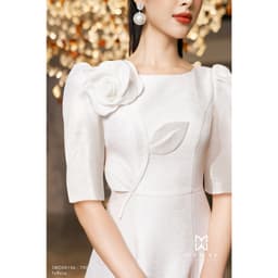 Thumbnail Đầm Nữ Dự Tiệc MY WAY Đính Hoa Tay Lỡ Cao Cấp 5MD08146 2