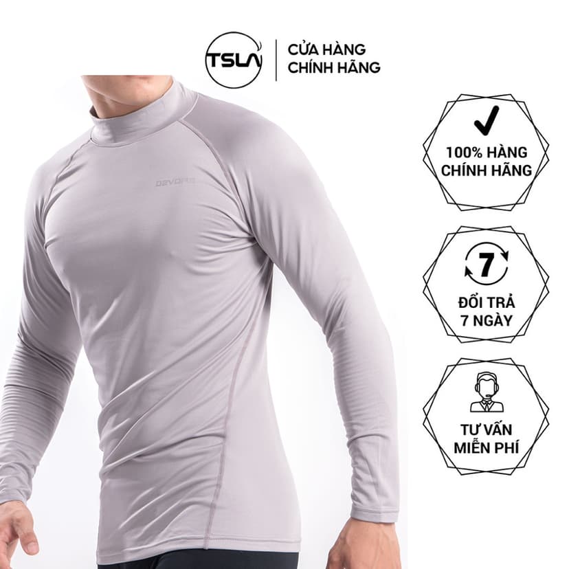 Ảnh Áo giữ nhiệt LÓT LÔNG cừu mềm mịm mỏng nhẹ thoáng khí slimfit mặc bên trong mùa lạnh DEL1006 2