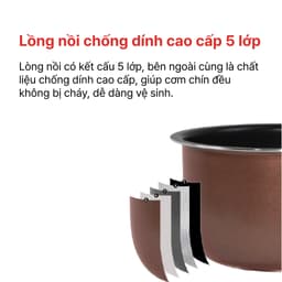 Thumbnail NỒI CƠM ĐIỆN NẮP GÀI 0.8L HAPPYCOOK, HCJ-080G 3