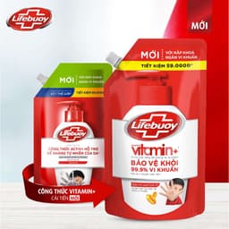 Thumbnail Combo 2 Túi Nước Rửa Tay Lifebuoy Vitamin+ 1kg/túi 4