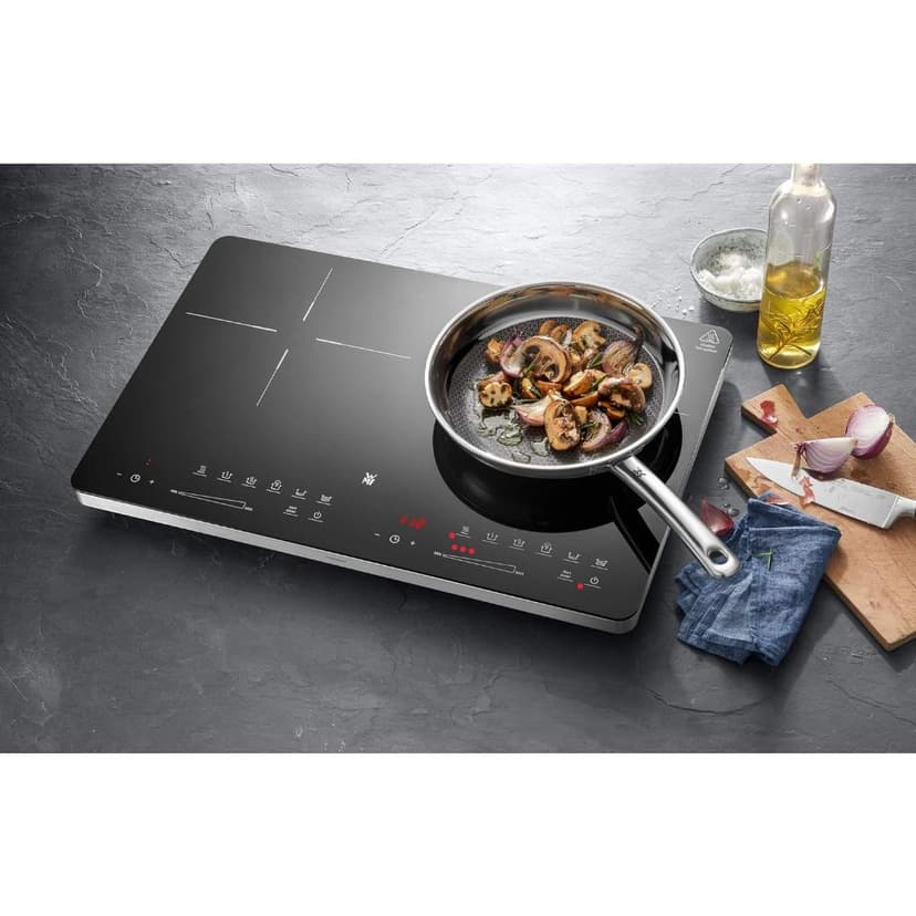 Ảnh Bếp từ đôi cao cấp WMF Kult X, 2 Vùng Nấu Với Bộ Điều Khiển Độc Lập, Công Suất 3500W, Bảo Hành 12m 2