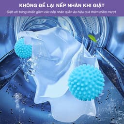 Thumbnail Bóng giặt quần áo cao cấp DOROTA chống nhăn, rối quần áo chất liệu silicon mềm không gây hỏng quần áo BGQA 3