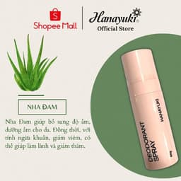 Thumbnail Xịt Khử Mùi Hanayuki Deodorant Spray Chính Hãng, Xịt Thơm Cơ Thể Giúp Khử Mùi Giảm Tiết Mồ Hôi 60g 4