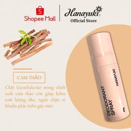 Thumbnail Xịt Khử Mùi Hanayuki Deodorant Spray Chính Hãng, Xịt Thơm Cơ Thể Giúp Khử Mùi Giảm Tiết Mồ Hôi 60g 2