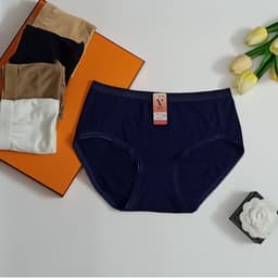 Thumbnail Set 4 quần lót nữ Vicci cotton cao cấp lưng cao gen nhẹ 105 mềm mại, êm ái, kháng khuẩn khử mùi 4