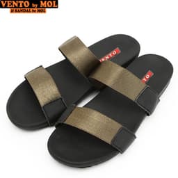 Thumbnail Dép nam Vento 2 quai ngang VT4910B màu đen | Vento  VT4910 4