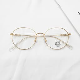Thumbnail Gọng kính cận nam nữ LANI tròn vintage kim loại thanh mảnh Lani 2230 lắp mắt cận có độ theo yêu cầu 3