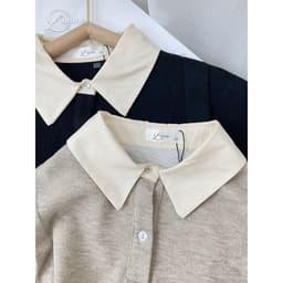Thumbnail Bộ đồ bầu thu đông, set mặc nhà WEI chất thun tăm mềm, thoải mái, phù hợp đi chơi, dạo phố BY L'AMME 3