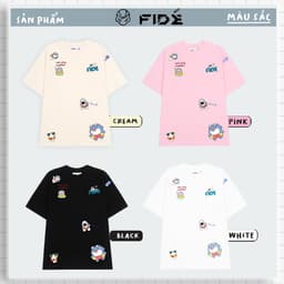 Thumbnail Áo thun FIDE SHARK BABYB unisex form rộng cổ tròn SHARK - AT29 4