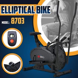 Thumbnail BG - 8703 Xe đạp tập thể dục đa năng , cử động toàn thân tại nhà , máy tập elip có đồng hồ hiển thị 3
