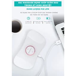 Thumbnail Quà Valentine Tuyệt Vời Cho Bạn Gái - Máy Massage Bụng KINGTECH KS-220, Đai Chườm Nguyệt San Rung Cao Tần, Làm Ấm 3