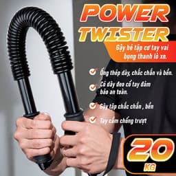 Thumbnail BG - Gậy Lò xo tập tay, thiết bị tập cơ , siết chặt bắp tay, Power Twister 20KG/30KG/40KG/50KG/60KG 3
