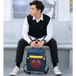 Thumbnail Balo nam nữ Divoom Backpack-S màn hình Led hiển thị pixel art, ngăn chứa laptop 14.5 inch chống sốc, nhiều ngăn 4