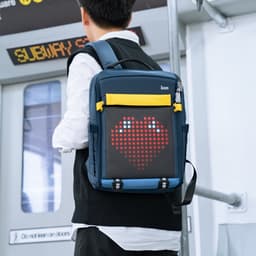 Thumbnail Balo nam nữ Divoom Backpack-S màn hình Led hiển thị pixel art, ngăn chứa laptop 14.5 inch chống sốc, nhiều ngăn 3