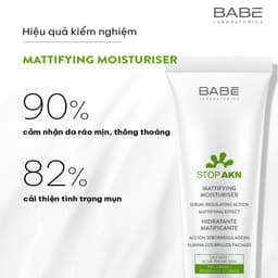 Thumbnail Kem dưỡng cho da dầu mụn Laboratorios BABÉ Stop Akn Mattifying Moisturiser 50ml 1