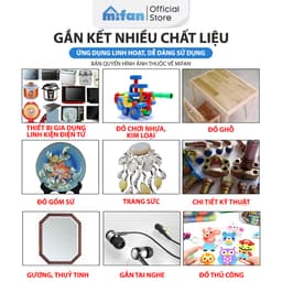 Thumbnail Keo Dán Siêu Dính Đa Năng Mọi Chất Liệu Mifan - Keo Gốc Dầu Dán Gỗ Thuỷ Tinh Kim Loại Sắt Gốm Sứ Nhựa Vải 3