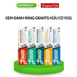 Thumbnail Kem Đánh Răng Grants of Australia Hữu Cơ Bổ Sung Canxi Và Khoáng Chất Làm Dịu Nướu Chính Hãng 110G 1