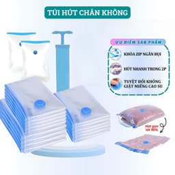 Thumbnail Combo túi hút chân không đựng quần áo, chăn gối đa năng tiện lợi 2