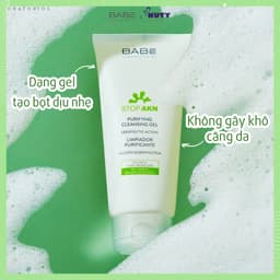 Thumbnail Gel Rửa Mặt Dịu Nhẹ Babe Stop AKN Purifying Cleansing Gel (200ml) 2