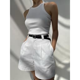 Thumbnail Quần short lưng cao phong cách parisian đơn giản thanh lịch idée 2
