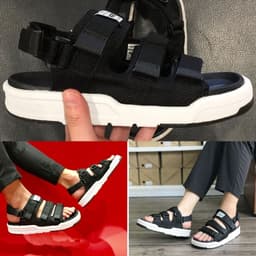 Thumbnail Sandal nam nữ unisex Vento 3 quai ngang NV1001B2 có big size 44 45 | Vento  Capella NV1001 SD1001 3