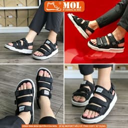 Thumbnail Sandal nam nữ unisex Vento 3 quai ngang NV1001B2 có big size 44 45 | Vento  Capella NV1001 SD1001 1