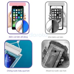 Thumbnail Túi chống nước điện thoại cao cấp DOROGO tiêu chuẩn ipx8 bền bỉ khi đi bơi lặn du lịch dã ngoại 2