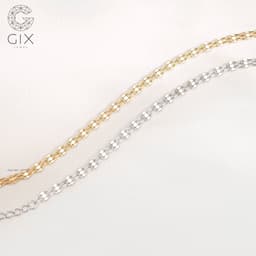 Thumbnail Lắc tay bạc 925 Gix Jewel mạ vàng dây đôi SPGLT12 2