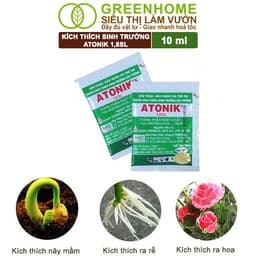 Thumbnail Phân bón lá Atonik Greenhome, gói 10ml, thúc đẩy sinh trưởng cây trồng chuyên phong lan, hoa hồng 3