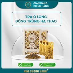 Thumbnail Trà Ô Long Đông Trùng Hạ Thảo Kim Cương Vàng - Hỗ Trợ Giải Độc Gan, Giảm Căng Thẳng (110Gr/Hộp Gỗ) 3