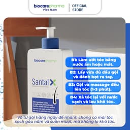 Thumbnail Dầu gội sạch gàu cho da đầu gàu nấm ngứa SANTAL X Biocarepharma 250ml. 3