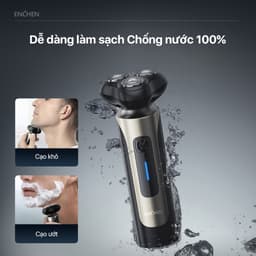 Thumbnail Máy cạo râu Blackstone 8 Enchen 3 lưỡi dao 3D, lưới kép siêu mỏng, chống nước IPX7 - BH 6 tháng 4