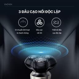 Thumbnail Máy cạo râu Blackstone 8 Enchen 3 lưỡi dao 3D, lưới kép siêu mỏng, chống nước IPX7 - BH 6 tháng 3