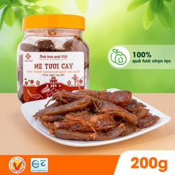 Thumbnail Ô mai (xí muội) me tươi cay Hồng Lam, dạng hộp. Hương vị chua, cay, ngọt 1
