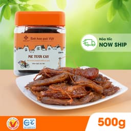 Thumbnail Ô mai (xí muội) me tươi cay Hồng Lam, dạng hộp. Hương vị chua, cay, ngọt 3