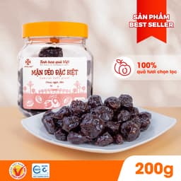 Thumbnail Ô mai (xí muội) mận dẻo đặc biệt Hồng Lam, dạng hộp. Có vị chua, ngọt dẻo 1