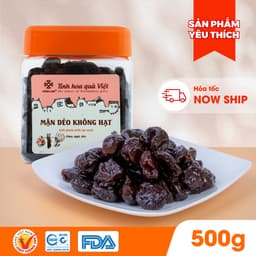 Thumbnail Ô mai (xí muội) mận dẻo không hạt Hồng Lam, dạng hộp. Có vị chua, ngọt, dẻo 3