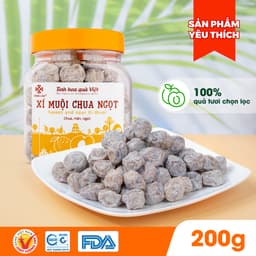 Thumbnail Ô mai xí muội chua ngọt Hồng Lam, dạng hộp. Có vị chua, ngọt 1