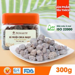 Thumbnail Ô mai xí muội chua ngọt Hồng Lam, dạng hộp. Có vị chua, ngọt 2