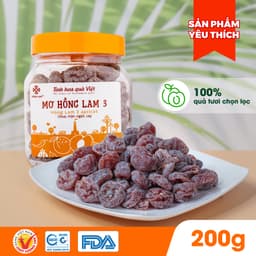 Thumbnail Ô mai (xí muội) mơ Hồng Lam 3, dạng hộp và gói. Có vị chua, cay, mặn ngọt 1