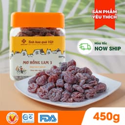 Thumbnail Ô mai (xí muội) mơ Hồng Lam 3, dạng hộp và gói. Có vị chua, cay, mặn ngọt 3