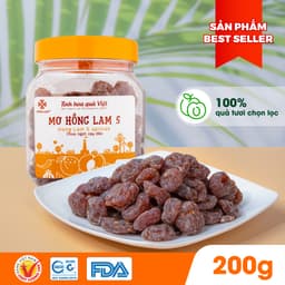 Thumbnail Ô mai (xí muội) mơ Hồng Lam 5, dạng hộp. Loại không hạt vị chua, cay, ngọt dẻo 1
