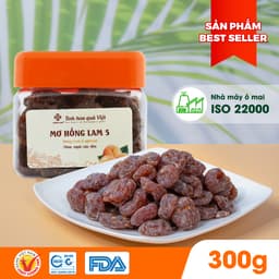 Thumbnail Ô mai (xí muội) mơ Hồng Lam 5, dạng hộp. Loại không hạt vị chua, cay, ngọt dẻo 2