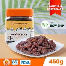 Thumbnail Ô mai (xí muội) mơ Hồng Lam 5, dạng hộp. Loại không hạt vị chua, cay, ngọt dẻo 3