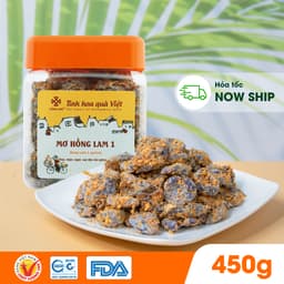 Thumbnail Ô mai (xí muội) mơ Hồng Lam 1, dạng hộp và gói. Có vị chua, mặn, ngọt của gừng hộp 3
